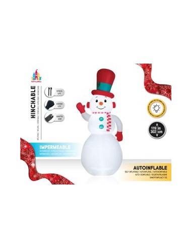 Muñeco de nieve hinchable 3m