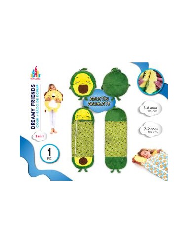 Saco de dormir con cojin aguacate.