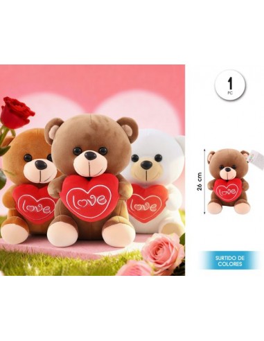 Peluche oso love 26cm