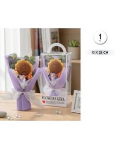 Ramo girasol crochet 25cm